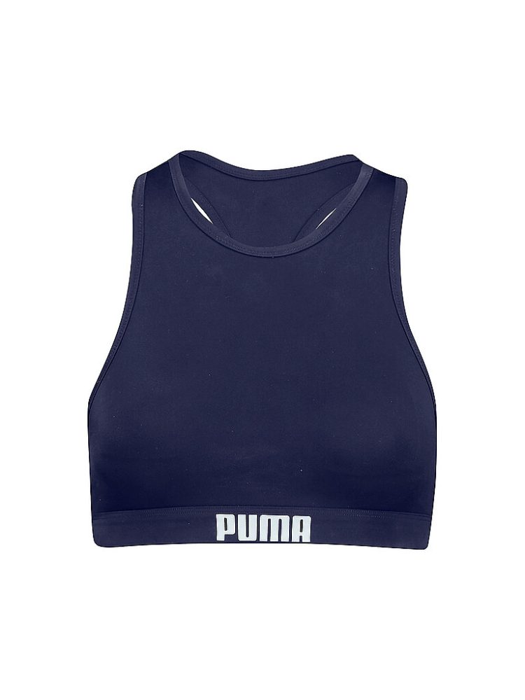 Puma - Bade Bikini Oberteil, für Damen, Marine, Größe S