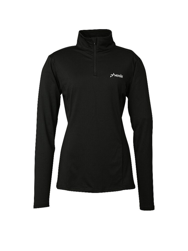 PHENIX Damen Unterzieh Zipshirt Basic Set In Sleeve 1/2 schwarz | 40