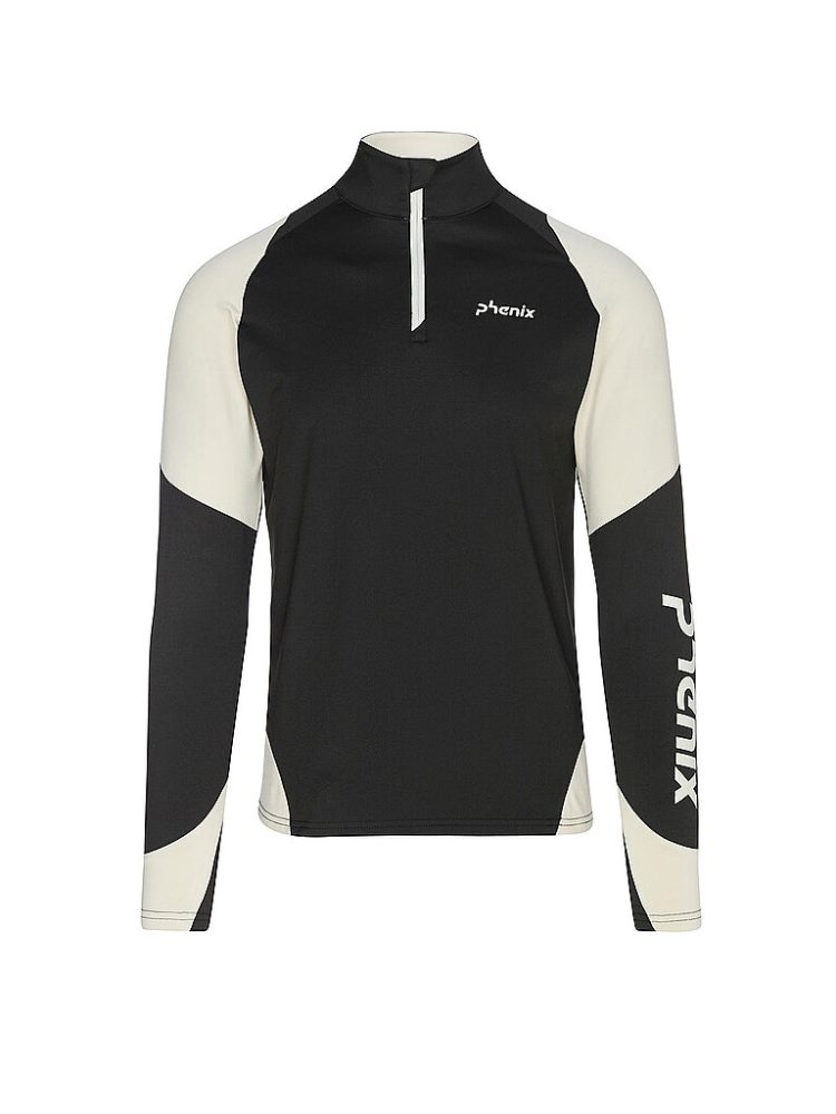 PHENIX Herren Unterzieh Zipshirt schwarz | 50