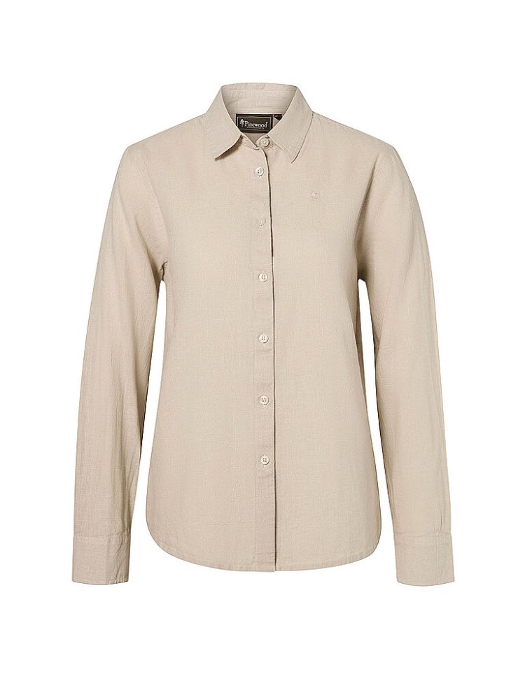 PINEWOOD Damen Bluse Värnamo InsectSafe®  Hanf Mix beige | M