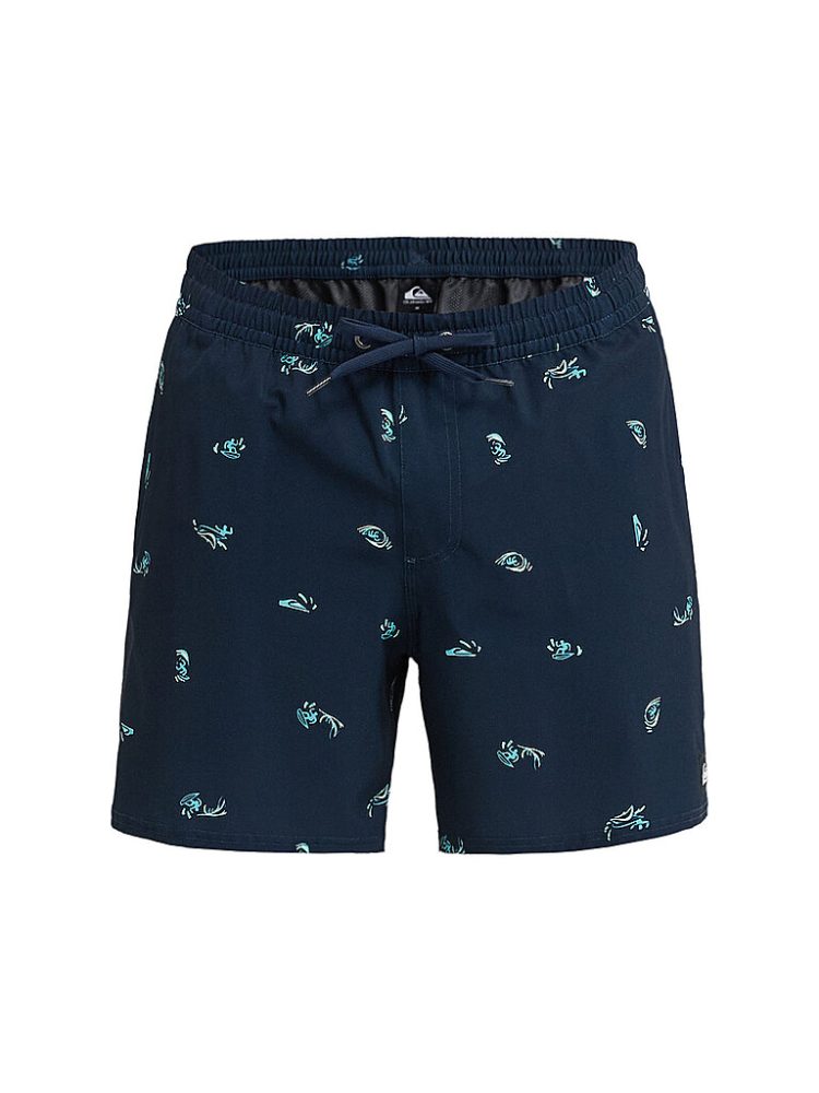QUIKSILVER Herren Badeshorts Stretch Printed Volley dunkelblau | M