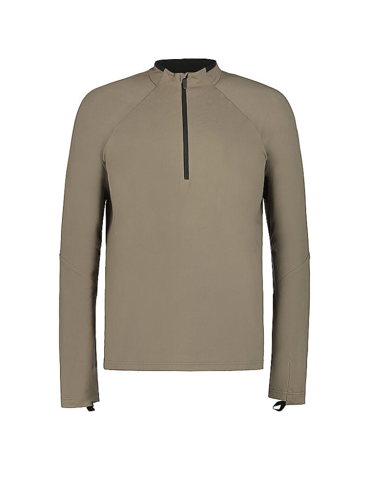 RUKKA Herren Laufshirt Maanin mit Zip braun | XL