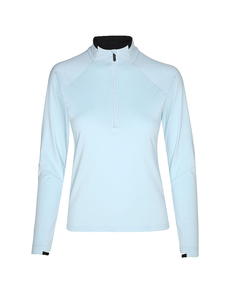 RUKKA Damen Laufshirt Maalo mit Zip hellblau | 34
