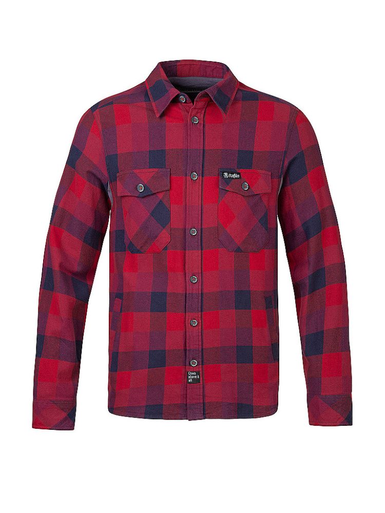RAFIKI Herren Kletterhemd Virage Flannel dunkelrot | XL