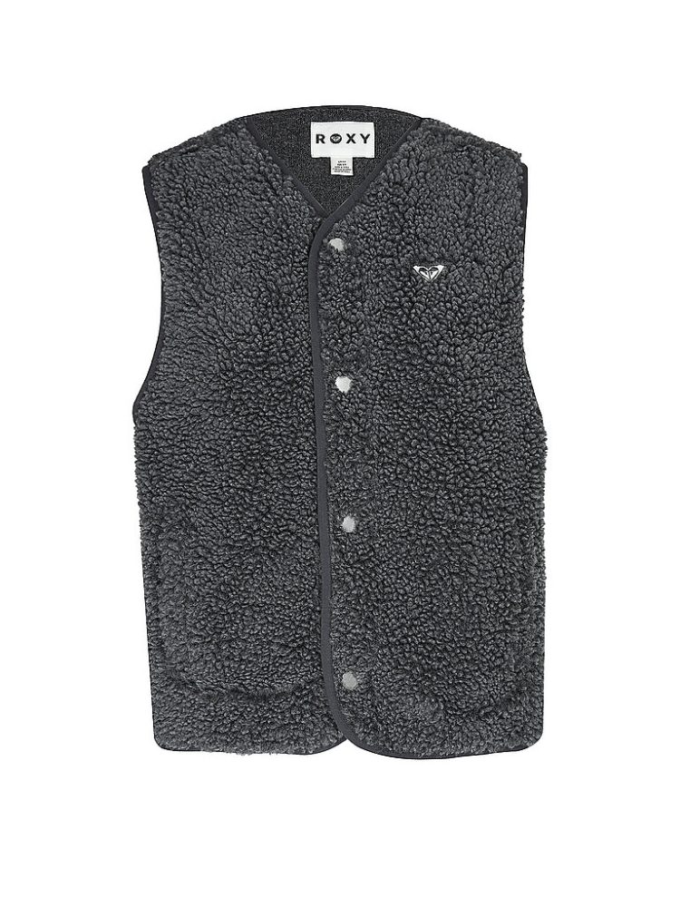 ROXY Damen Fleeceweste Iconic Town schwarz | S