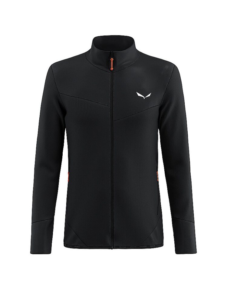 SALEWA Herren Fleecejacke Puez  Waffle Hoodie schwarz | XL