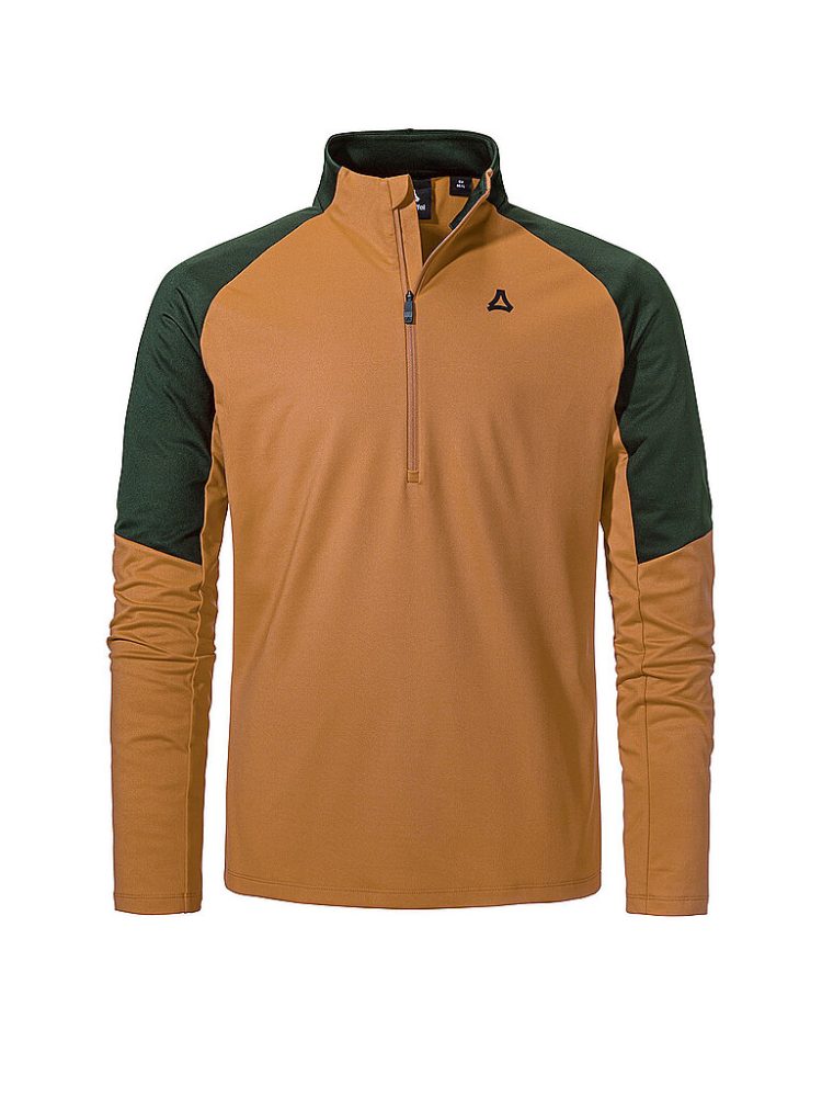 SCHÖFFEL Herren Unterzieh Zipshirt Style Safoon senf | 52