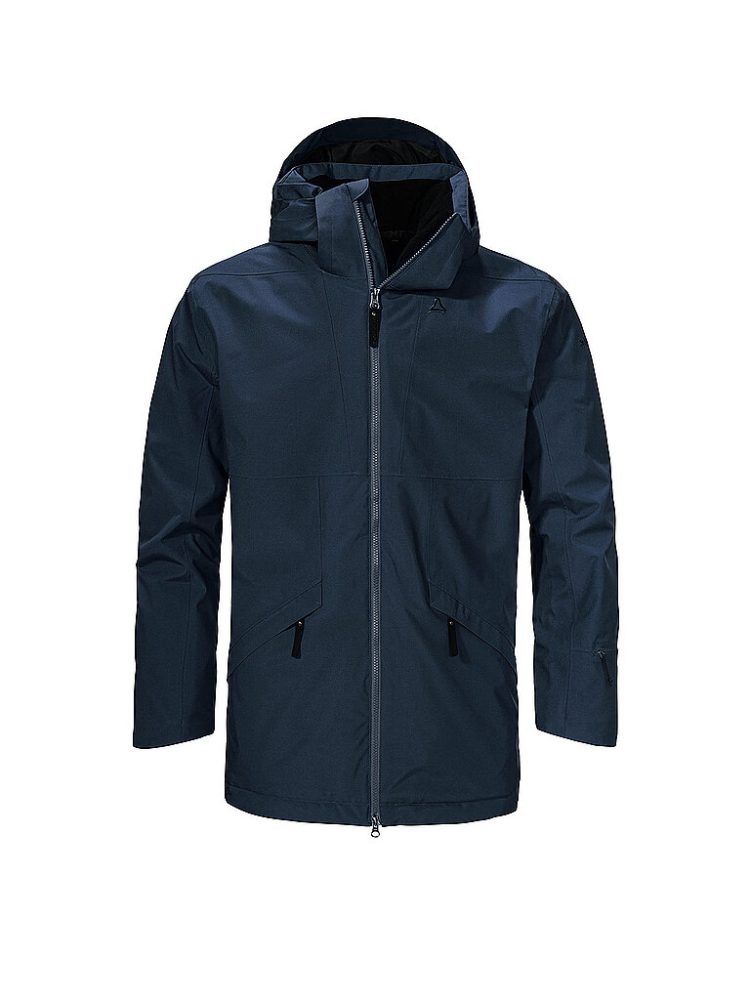 SCHÖFFEL Herren WInterparka Malkay Hoodie dunkelblau | 50