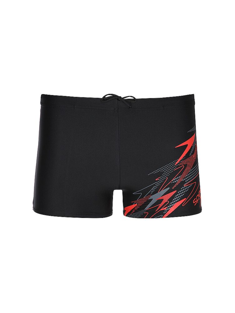 Speedo Badehose mit Plastisol-Wellengrafik, formbeständig, schnell trocknend