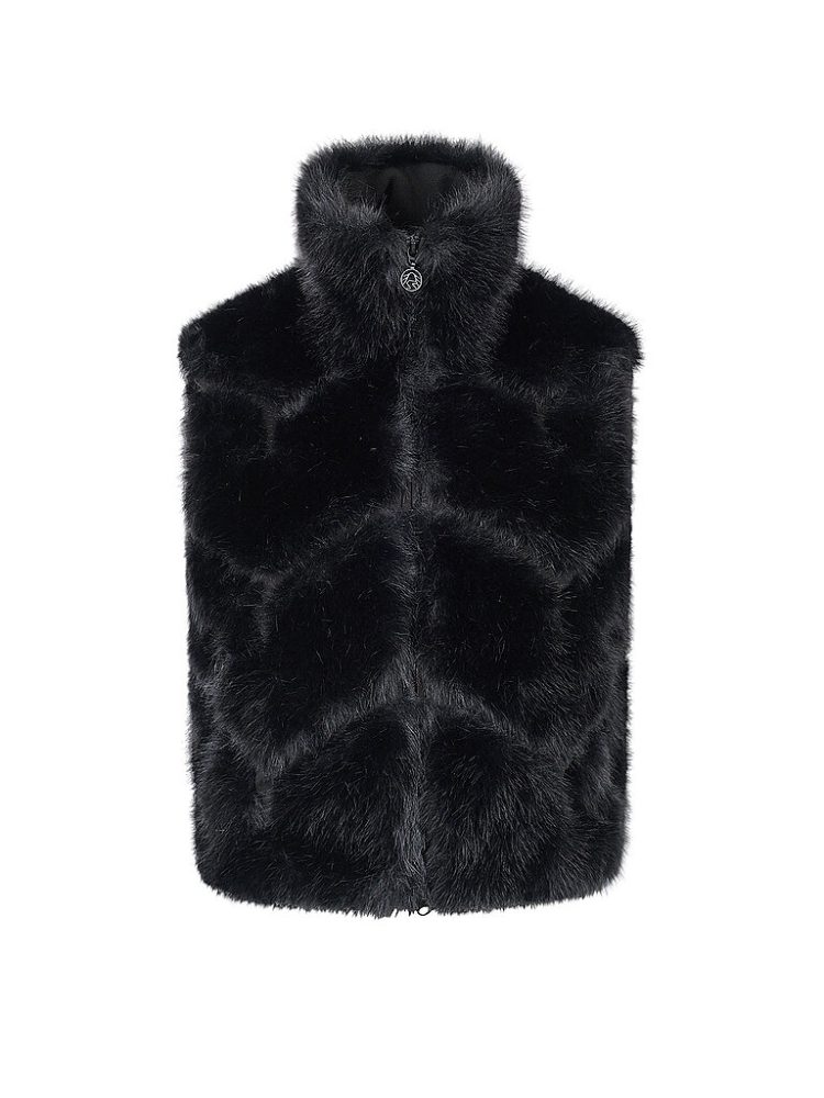 SPORTALM Damen Weste Fake Fur schwarz | 38