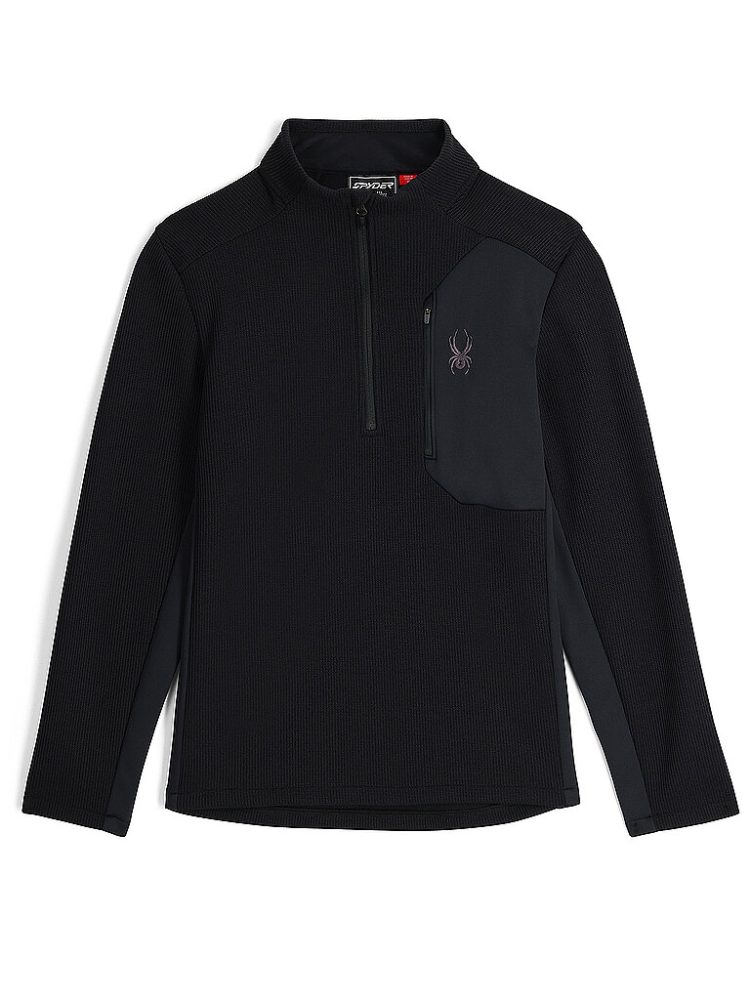 SPYDER Herren Pullover mit 1/2 Zip BANDIT schwarz | S