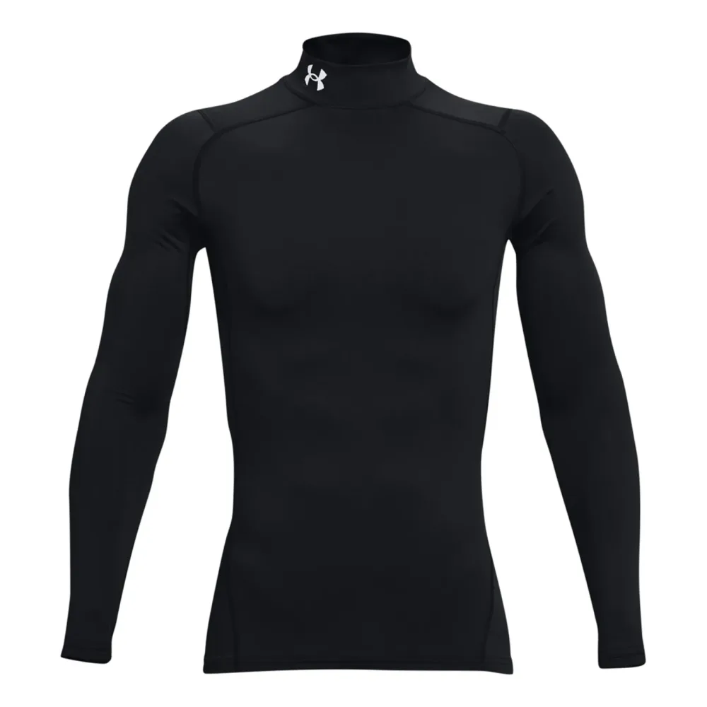 UNDER ARMOUR Herren Fitnessshirt ColdGear® Compression Mock schwarz | XL