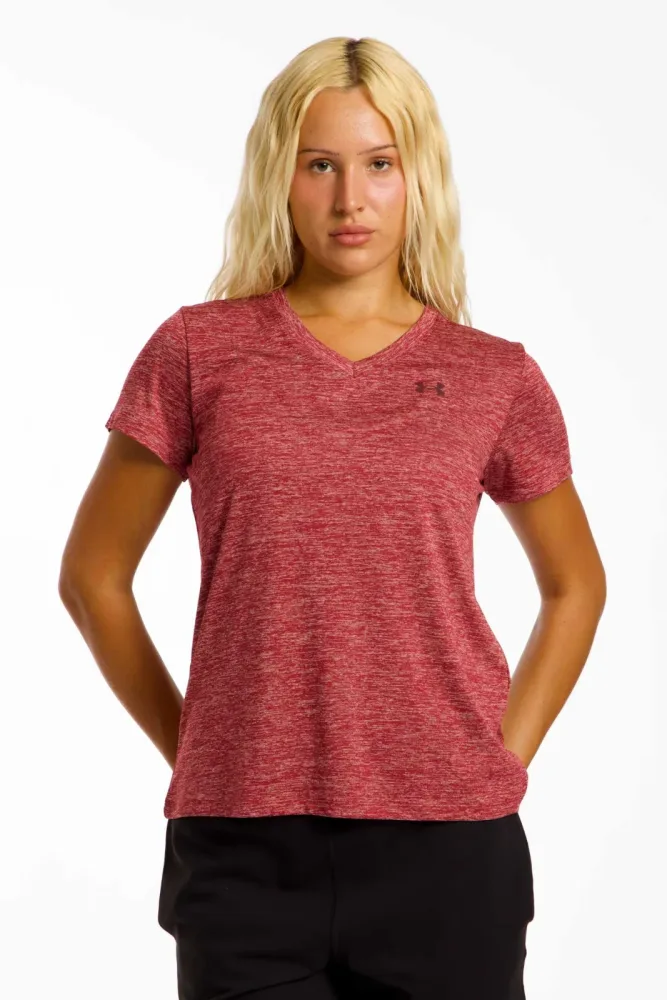 UNDER ARMOUR Damen Fitnessshirt UA Tech? Twist  dunkelrot | S