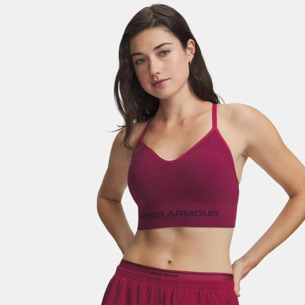 UNDER ARMOUR Damen Sport-BH Vanish Seamless Low Support beere | S