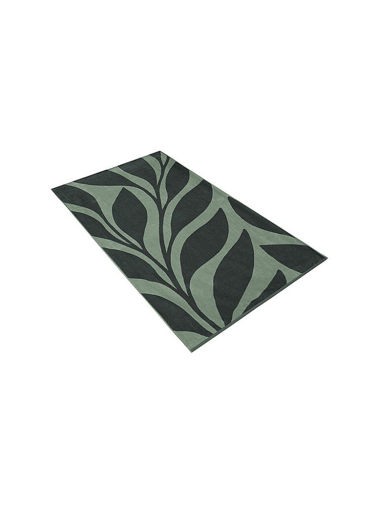 VOSSEN Badetuch Ocean Leaf 100x180cm dunkelgrün