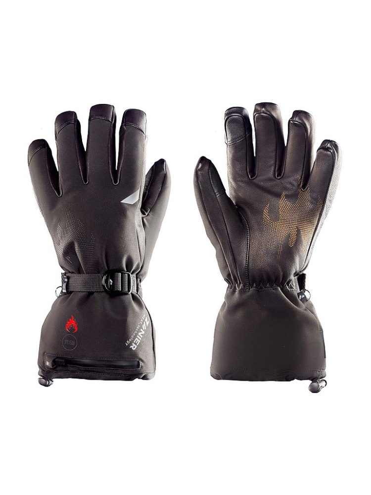 ZANIER Damen Skihandschuhe Heat.STX schwarz | 7