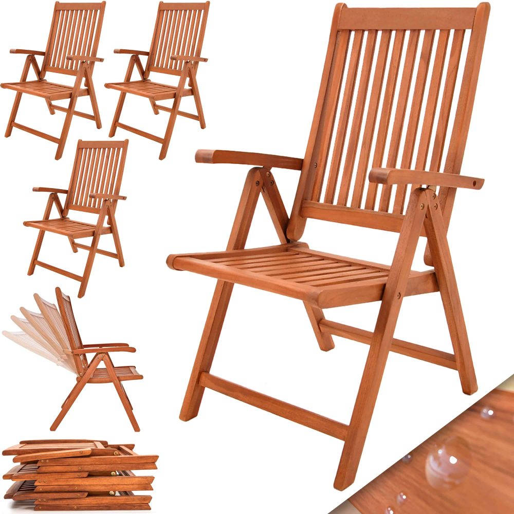 Klappstuhl Vanamo 4er-Set Eukalyptus FSC®-zertifiziert