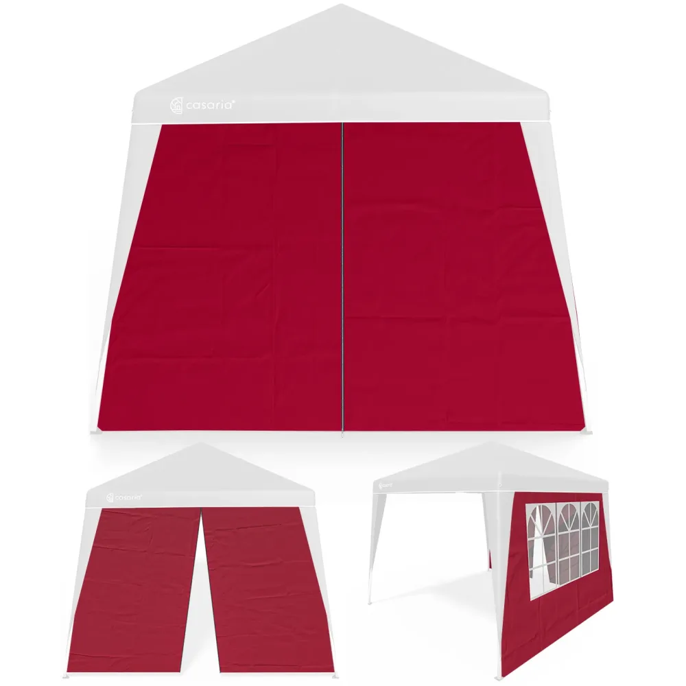 Seitenwand Faltpavillon Capri 2er-Set Rot 3x3m