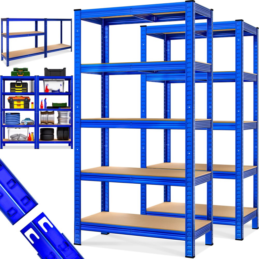 Schwerlastregal 2er-Set Blau 180x90x40cm 875kg