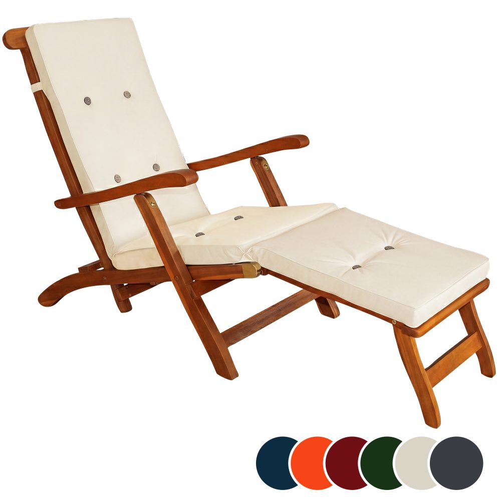 Auflage Sonnenliege Creme 184,5x43x5cm