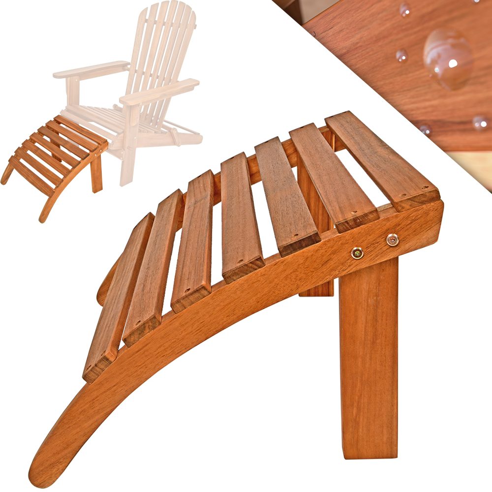Fußstütze Akazienholz für Adirondack Gartenstuhl