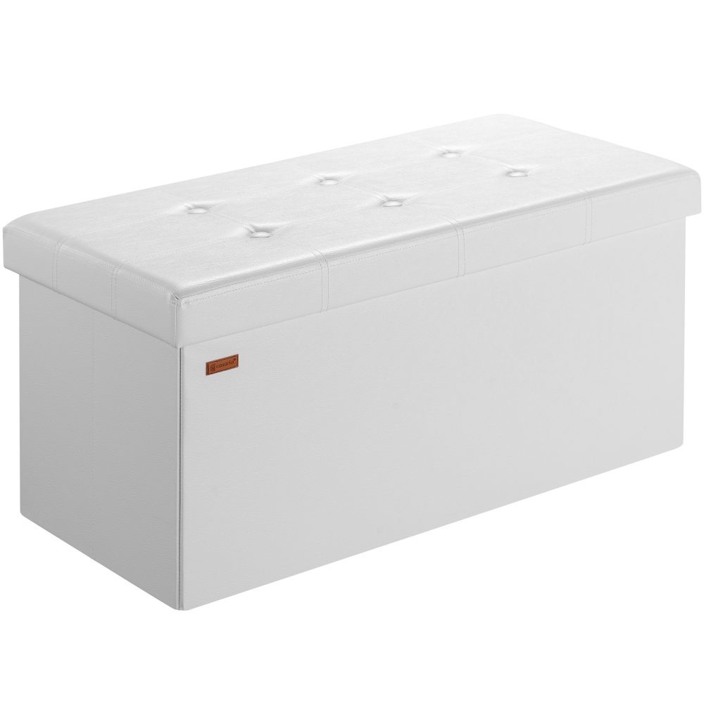 Sitzbank Weiß 80x40x40cm MDF faltbar