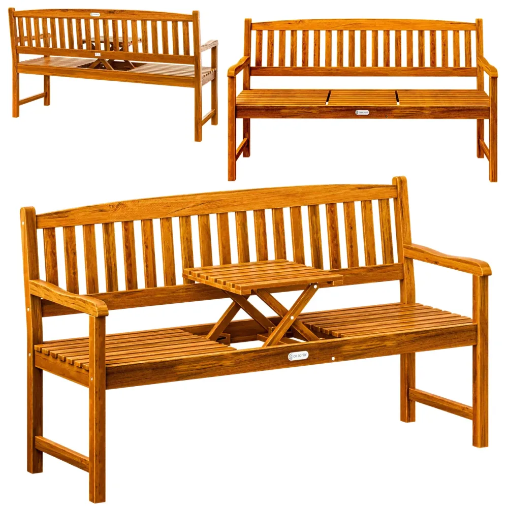 Gartenbank Picknick mit Tisch Eukalyptus FSC®-zertifiziert