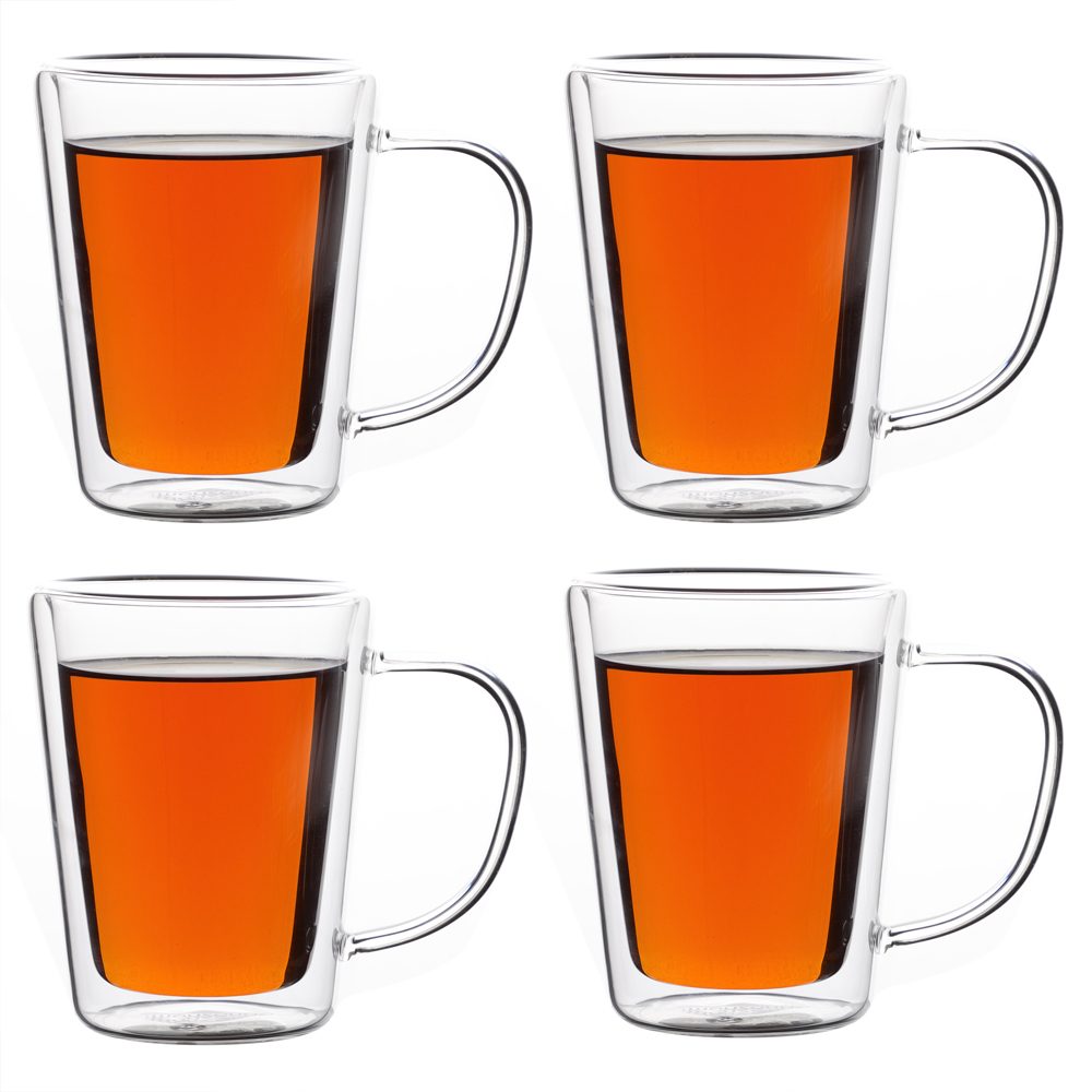Teegläser 4er-Set je 250ml doppelwandig