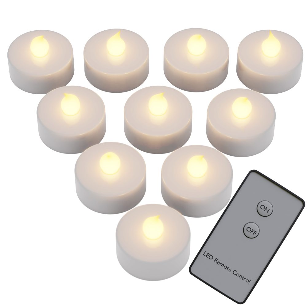 LED Teelichter 10er-Set Warmweiß Fernbedienung