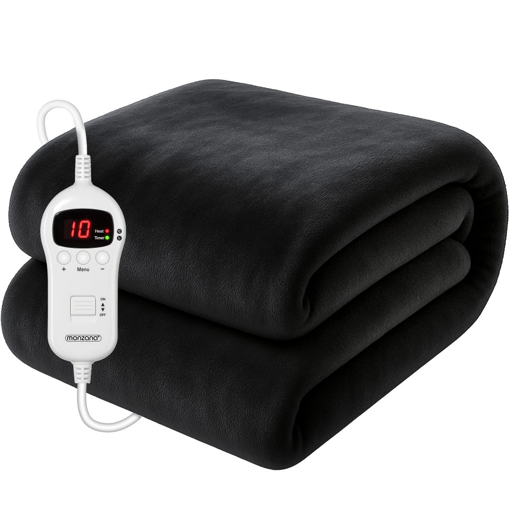 Heizdecke Coral Fleece Anthrazit 180x130ccm