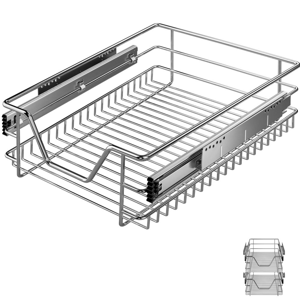Teleskopschublade 2er-Set 40cm Schrankbreite Außenmaß