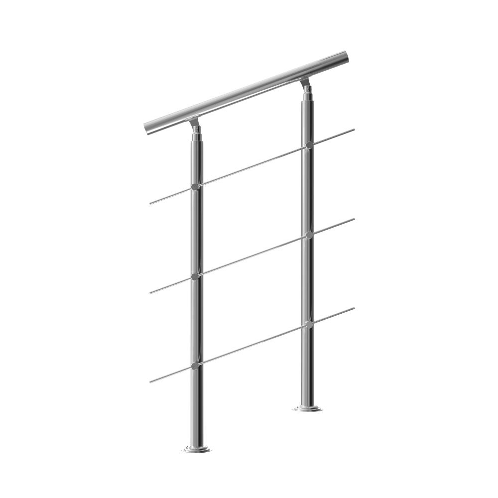 Treppengeländer Edelstahl 80cm 3 Streben