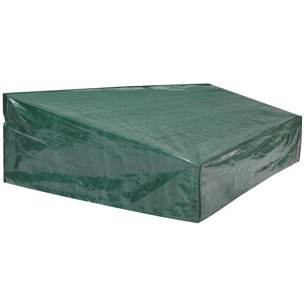 Abdeckung Gartenmöbel Grün 197x68x32/62cm