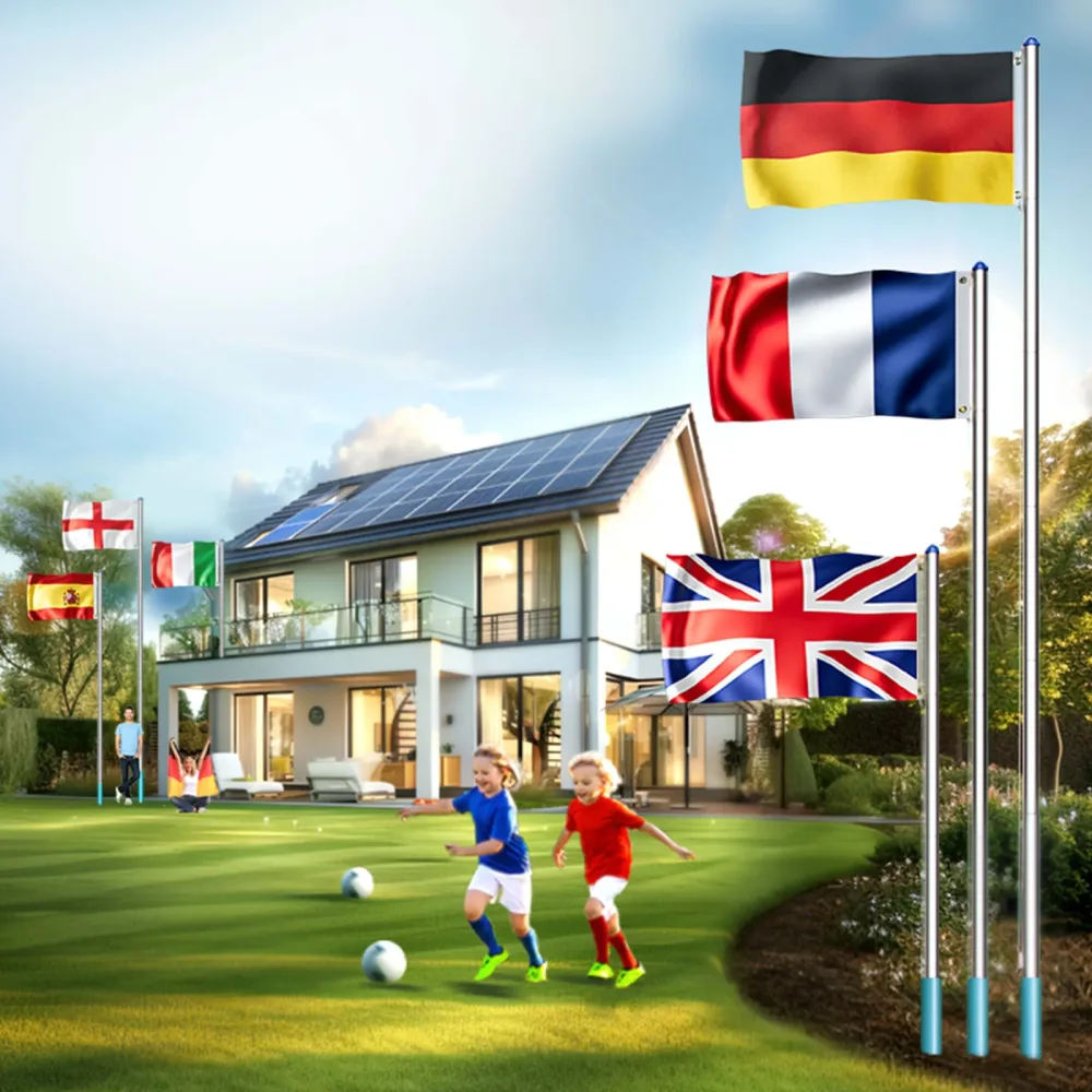 monzana® Fahnenmast Alu 650cm