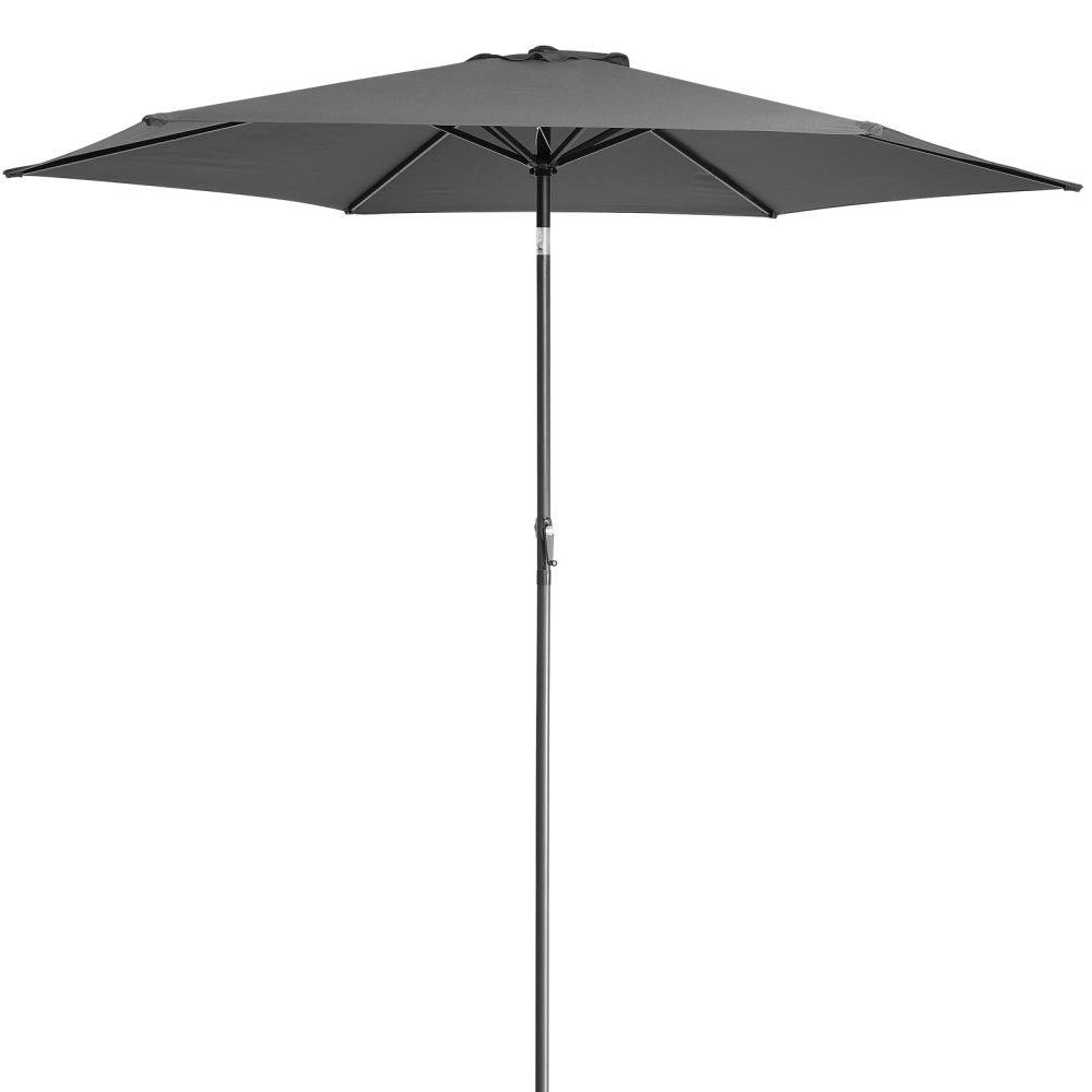 Sonnenschirm Anthrazit Alu Ø300cm UV-Schutz 80+