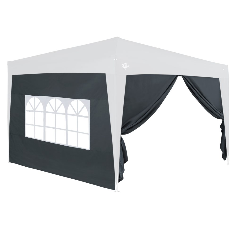 Seitenwände Faltpavillon 2er-Set Anthrazit 3x2m