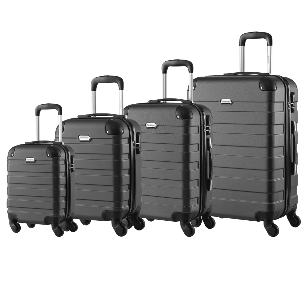 Hartschalenkofferset Essential 4-tlg Schwarz