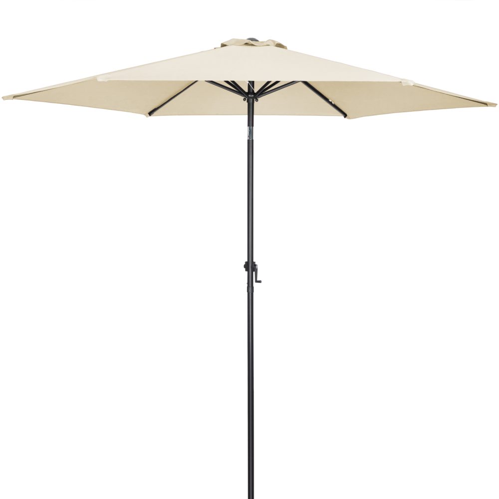 Sonnenschirm Beige Alu Ø300cm UV-Schutz 80+