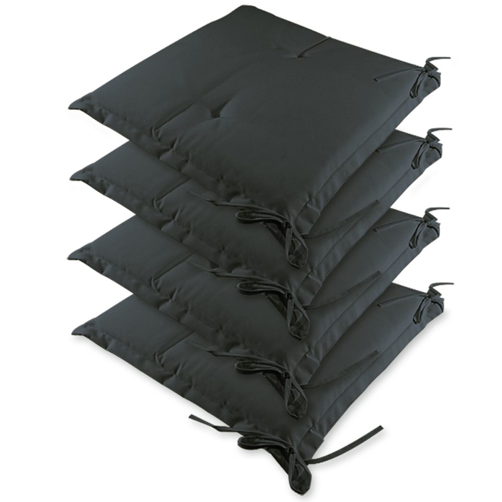 Sitzkissen 4er-Set Sydney Anthrazit 45x40x6cm