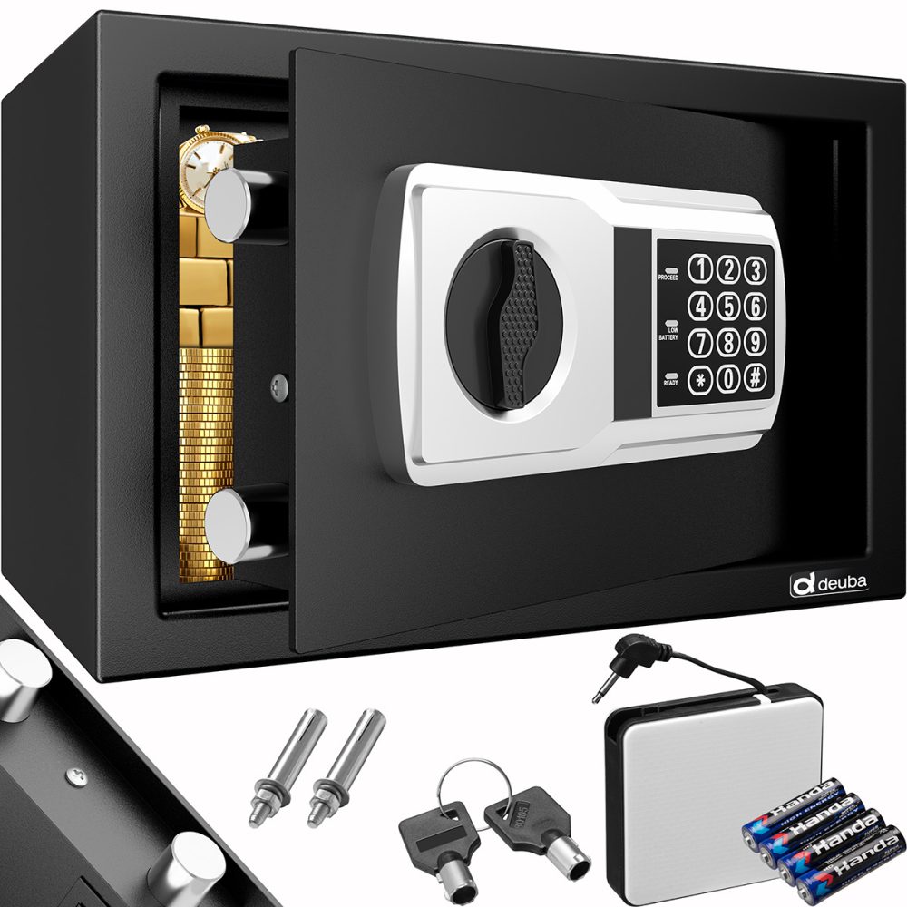 Elektrischer Möbeltresor Safe 31x20x20cm inkl Batterien