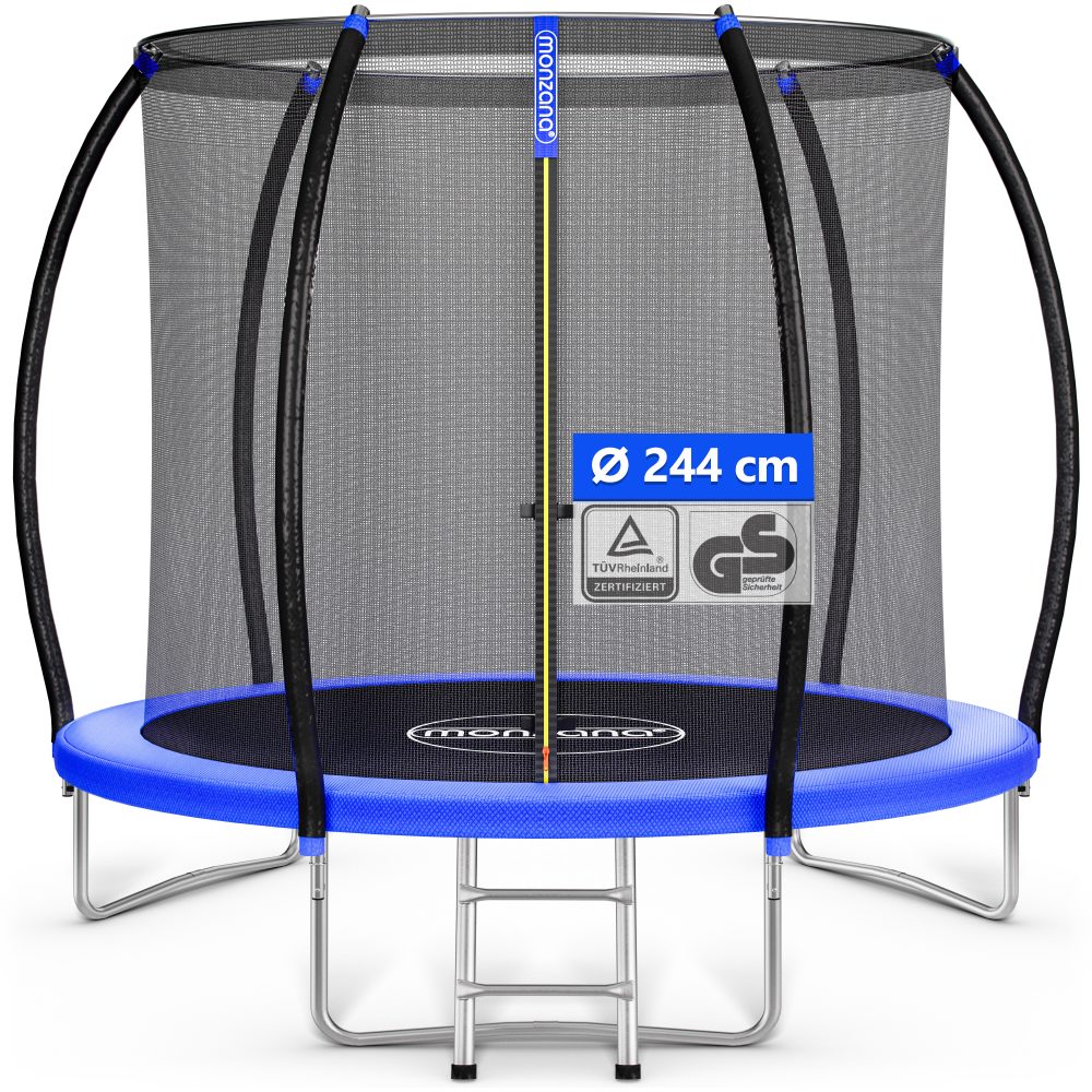 Trampolin Ø244cm Sicherheitsnetz innen TÜV GS