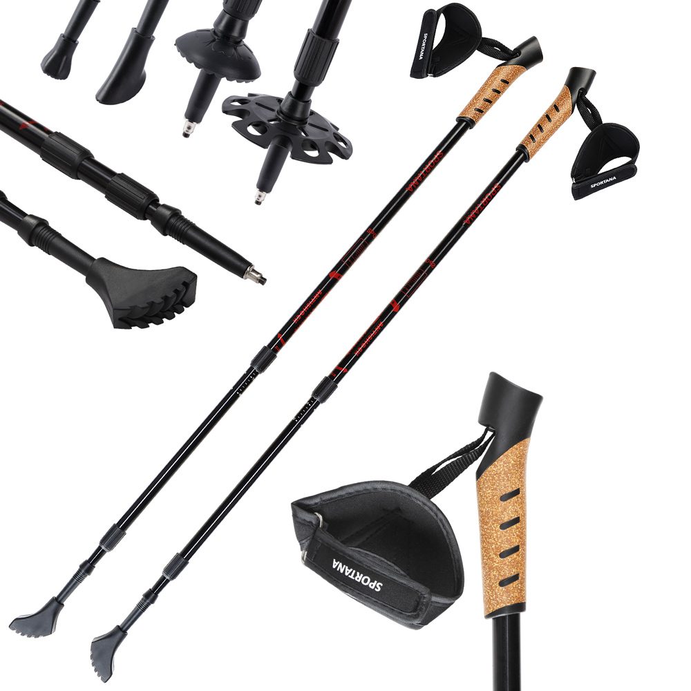Nordic Walking Stöcke Rot