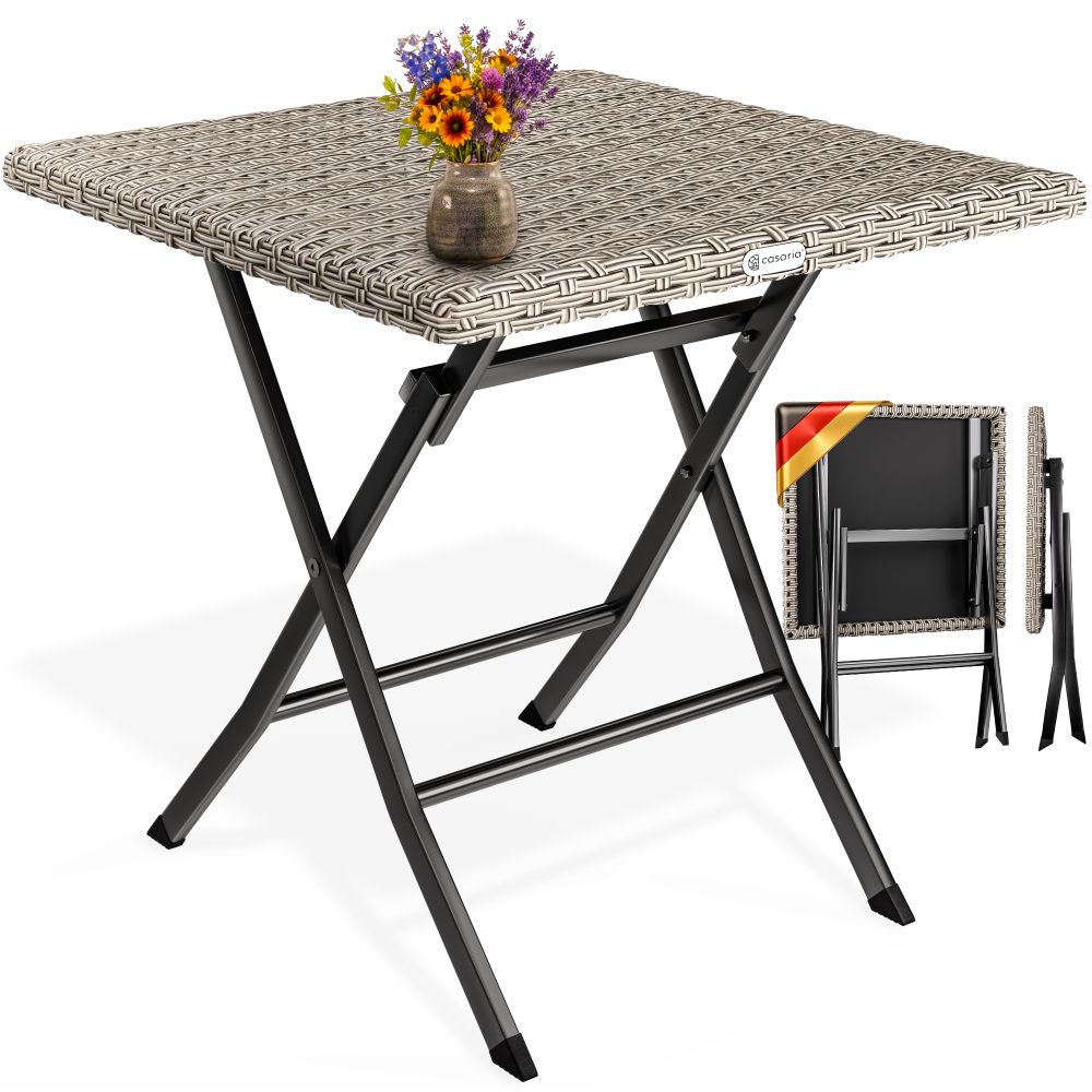 Polyrattan Klapptisch Rom Creme 75x65x65cm
