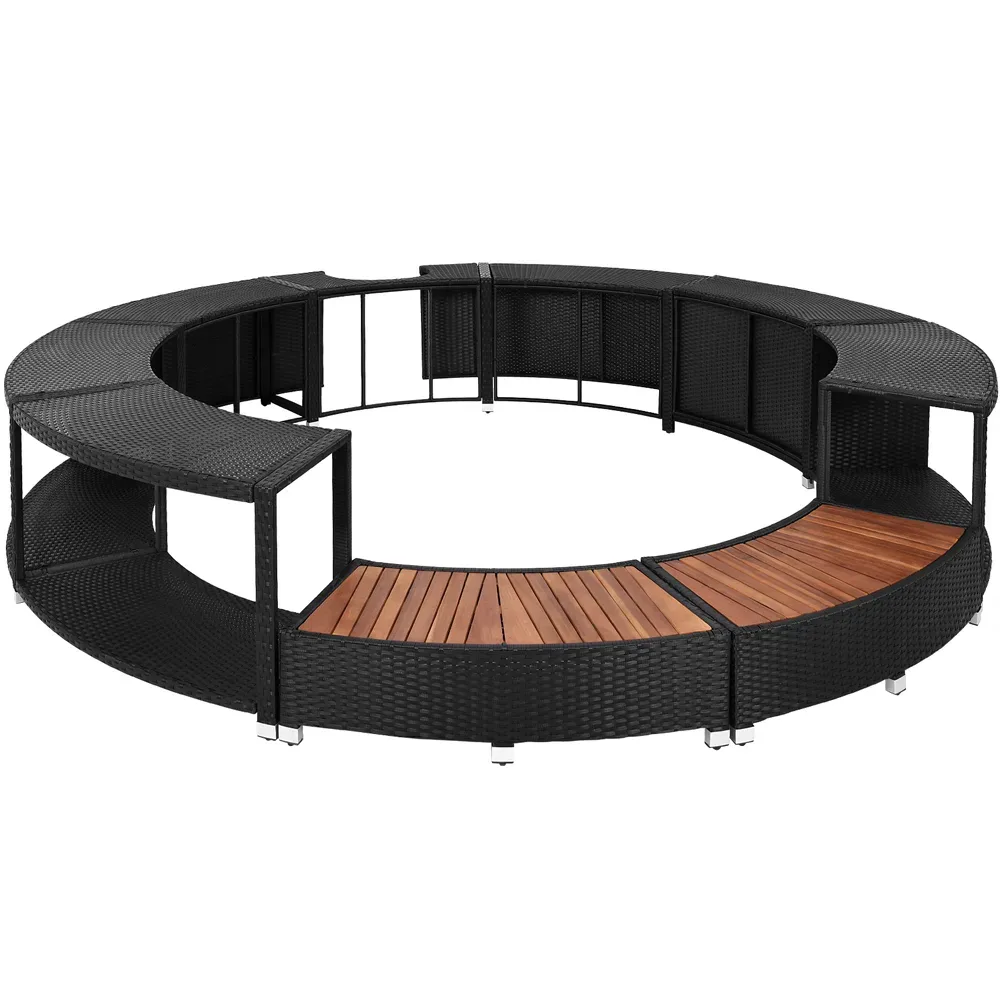 Polyrattan Pool Rahmen für LAY-Z-SPA