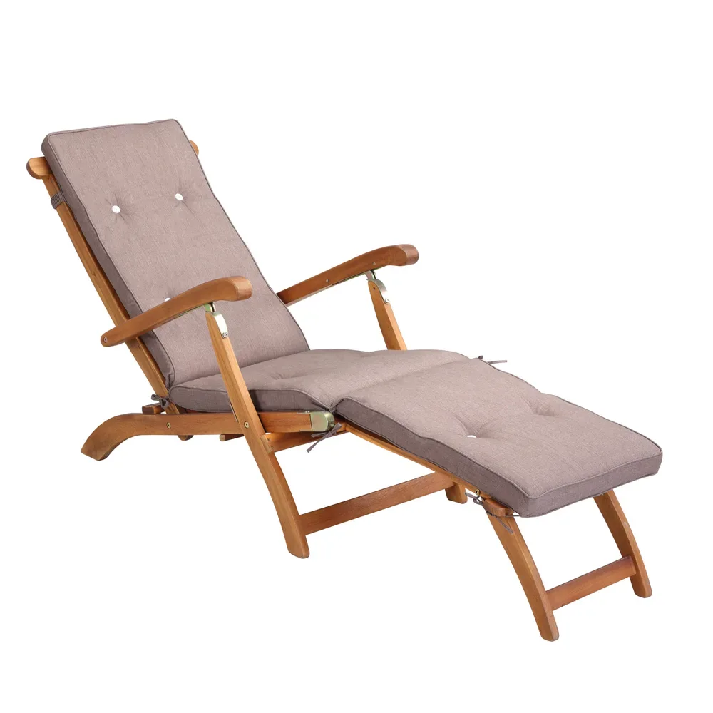 Auflage Sonnenliege Creme meliert 186x42x5cm