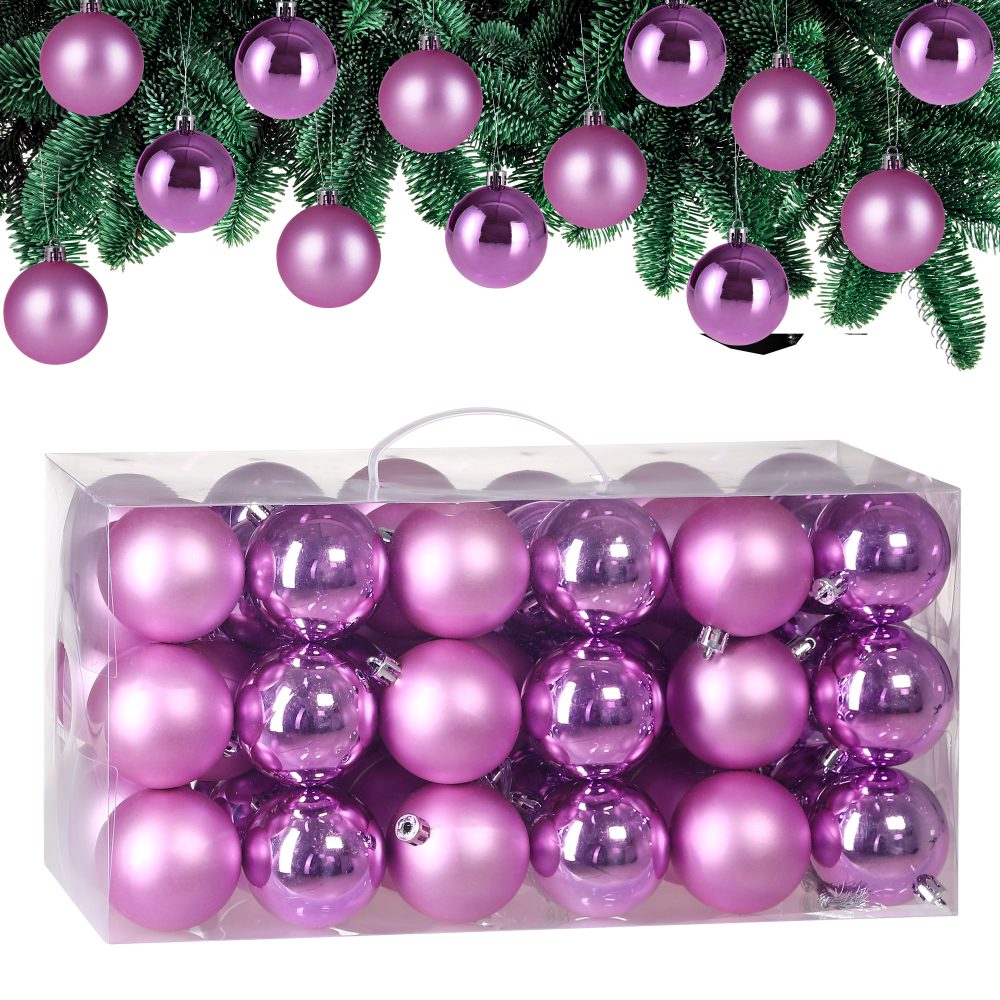 Weihnachtskugeln Rosa 54-tlg in matt & glänzend