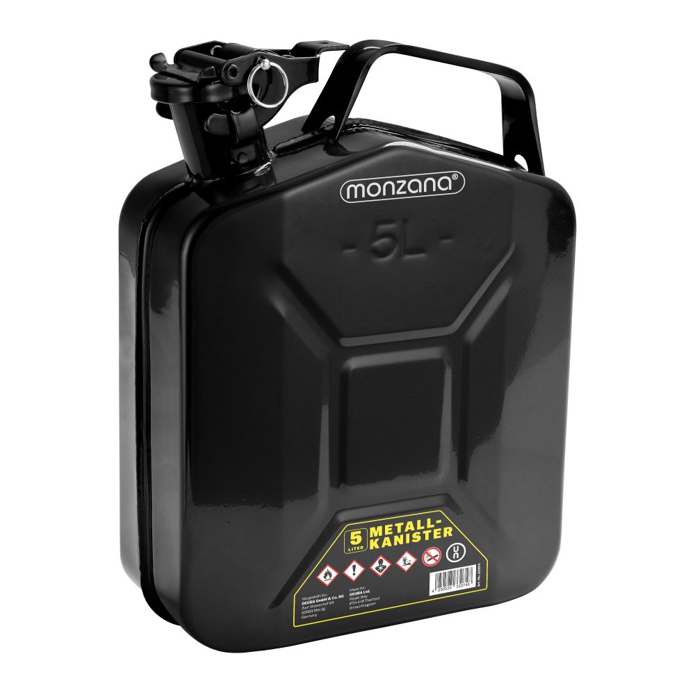 Metallkanister Schwarz 5 Liter