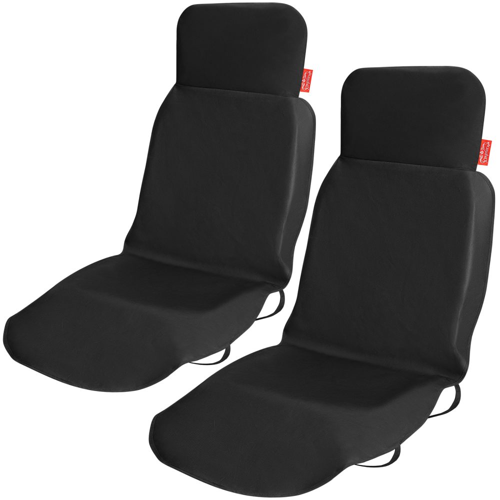 Autositzbezug 2er-Set Schwarz 160x66cm Vordersitz