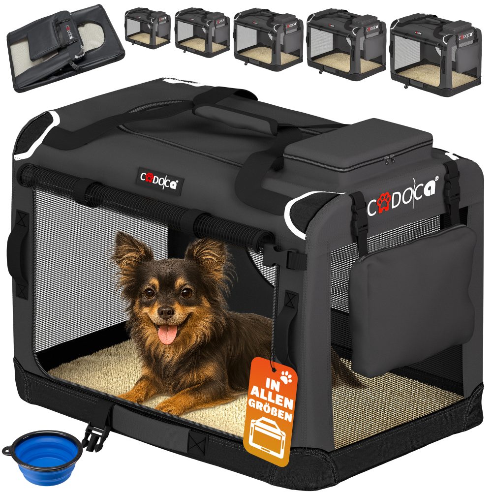 Hundebox faltbar S 50x34x36cm Anthrazit