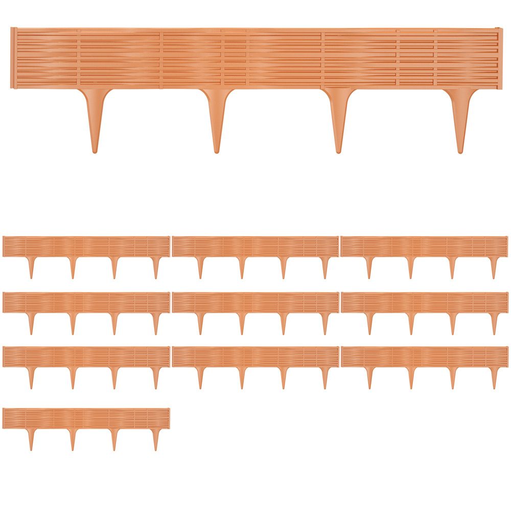 Beeteinfassung 2er-Set Terrakotta 7,8m